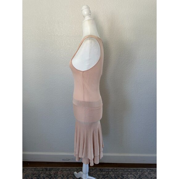 A.L.C. Rose Light Pink Knit Sleeveless Dress Size Large - Picture 6 of 14